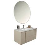 Kobos Future 100 Cm Banyo Dolabı Seti Vanilla Grey Krem