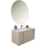 Kobos Future 100 cm Banyo Dolabı Seti Vanilla Grey - yok - Vanilya
