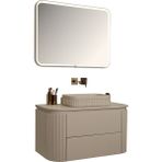 Kobos Gloria 100 cm Banyo Dolabı Seti Beige - yok - Bej