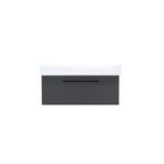 Kobos Glow KB.100003 Mat Antrasit 100 cm Lavabo Dolabı