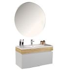 Kobos Harmony 100 Cm Banyo Dolabı Seti Bianco + Meguro Beyaz