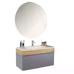 Kobos Harmony 100 Cm Banyo Dolabı Seti Light Grey + Meguro