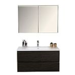 Kobos Lignum 100 Cm Banyo Dolabı Seti Watson Siyah