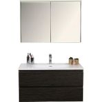 Kobos Lignum 100 cm Banyo Dolabı Seti Watson - yok - Siyah
