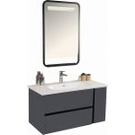 Kobos Linear 100 cm Banyo Dolabı Seti Füme - yok