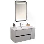 Kobos Linear 100 Cm Banyo Dolabı Seti Light Grey