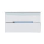 Kobos Meta KB.100014 Mat Beyaz 121 cm Lavabo Dolabı
