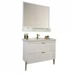 Kobos Noble 100 Cm Banyo Dolabı Seti Bianco