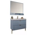 Kobos Noble 100 Cm Banyo Dolabı Seti Light Blue