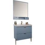 Kobos Noble 80 cm Banyo Dolabı Seti Light Blue - yok - Mavi