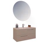 Kobos Serenity 100 Cm Banyo Dolabı Seti Latte
