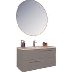 Kobos Serenity 100 cm Banyo Dolabı Seti Moon Grey - yok - Gri
