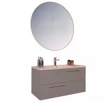 Kobos Serenity 100 Cm Banyo Dolabı Seti Moon Grey