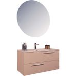 Kobos Serenity 100 cm Banyo Dolabı Seti Rose - yok - Pembe