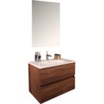 Kobos Simple 80 cm Çekmeceli Banyo Dolabı Seti Miling Oak - yok - Ahşap