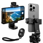 KobraTech Cep telefonu tutucu tripod - UniMount 360 iPhone tripod tutucu uzaktan kumandalı - Cep telefonu için evrensel cep telefonu tripod tutucu
