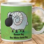 Koç Burcu Baskılı Seramik Kupa Bardak
