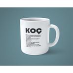 Koç Burcu Kahve Kupası - Beyaz - 199 ml