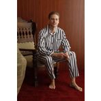 Kocabey 4007 Gaffur Kısa Kol Çizgili Erkek Pijama Takım