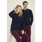 Kocabey 7304-K Kadın Midi Yaka Pijama Takım