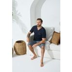 Kocabey 9454 Erkek V Yaka Kısa Kol Kapri Takım