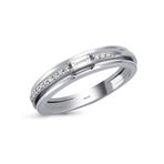 Koçak 0.15 Karat Pırlanta Baget Yüzük