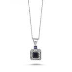 Koçak 0.84 Karat Safir Kadın Pırlanta Kolye