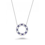 Koçak 0.85 Karat Safir Kadın Pırlanta Kolye