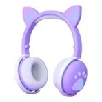 Koçak Elektronik BK1 Mor Kablosuz Bluetooth Kedi Kulaklık