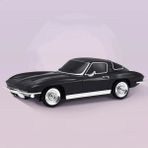 Koçak Elektronik Kablosuz Hoparlör Bluetooth Retro 1963 Chevrolet Corvette Klasik Araba Görünümlü Speaker WS-1969 - Siyah