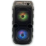 Koçak Elektronik KTS-1083 LED Işıklı Kablosuz Taşınabilir Siyah Bluetooth Hoparlör