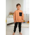 Koçak Kids Cep Detaylı Erkek Çocuk Soft Turuncu Renk Eşofman Takım