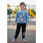 Koçak Kids Sonic Desenli Mavi Renk Erkek Çocuk Eşofman Takım