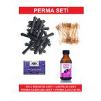 Kocaman Kozmetik Perma Bigudi Seti No4 20Bigudi +20Lastik +250Kağıt +Perma Ilacı