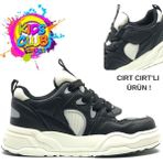 Kocamanlar Ayakkabı Cool Jacop Bağcık Görünümlü Cırt Cırtlı Sneaker Ortopedik Çocuk Spor Ayakkabı - Siyah - Beyaz