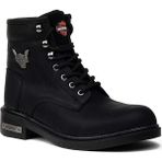 Kocamanlar Ayakkabı Kocamanlar Kauçuk Taban Outdoor Kışlık Uzun Bot Dayanıklı Bağcıklı Siyah