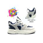 KOCAMANLAR Cool Jacop Bağcık Görünümlü Cırt Cırtlı Sneaker Ortopedik Çocuk Spor Ayakkabı LACİVERT