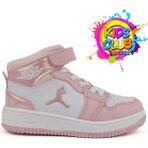 Kocamanlar Cool Jordan Glaxy Uzun Pekin Boğazlı Spor Ayakkabı Erkek Çocuklar İçin Konforlu Tasarım - Pembe