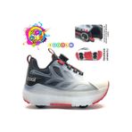 KOCAMANLAR Cool Wheel Akıllı Bağcıklı Işıklı Ortopedik Patenli Çocuk Spor Ayakkabı SİYAH