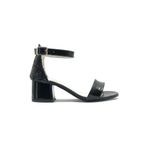 KOCAMANLAR İremsu 9989 Tek Bant Arkası Simli Topuklu Çocuk Ayakkabı Siyah