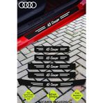 Kocamın Tasarımı Audi A5 Coupe Kapı ve Bagaj Eşiği Koruyucu Set Karbon Folyo Çizik Engelleyici A5 Coupe Yazılı