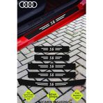 Kocamın Tasarımı Audi S6 Çiziklere Karşı Dayanıklı Karbon Kapı Bagaj Koruma Seti Sticker Folyo S6 Yazılı