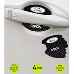 Kocamın Tasarımı Ford Orion Kapı İçi Çukur Bölgeleri İçin Karbon Desenli Çizik Koruma Folyo Takımı Orion Yazılı