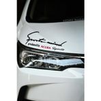Kocamın Tasarımı Honda Acura Sport Mind Far Sticker Siyah Zemin Kırmızı Yazı Şerit Tasarım Oto Aksesuarı Acura Yazılı