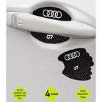 Kocamın Tasarımı Karbon Desenli Audi Q7 Modeline Uygun Kapı İçi Çizik Koruma ve Estetik Folyo Takımı Q7 Yazılı