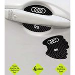 Kocamın Tasarımı Karbon Tasarımlı Audi RS Kapı İçi Çizik Koruma ve Estetik Folyo Seti - 4 Parça RS Yazılı