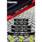 Kocamın Tasarımı Mazda E 2200 Karbon Kapı Eşiği ve Bagaj Koruyucu Set Çizilmeye Dayanıklı Sticker Folyo E 2200 Yazılı