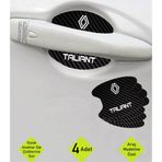 Kocamın Tasarımı Renault Taliant Modeline Özel 4 Parçalı Karbon Çizik Koruyucu Kapı İçi Folyo Seti Taliant Yazılı