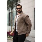 KOCCI Keten Görünümlü Mevsimlik Relaxed Fit Kalıp Erkek Ceket