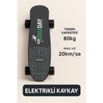 Kochler Elektrikli Kaykay H2S-1 – Şehir İçi Ulaşım Aracı, Scooter Alternatifi, 20 km/h, 8 km Menzil, Hafif 3.7 kg